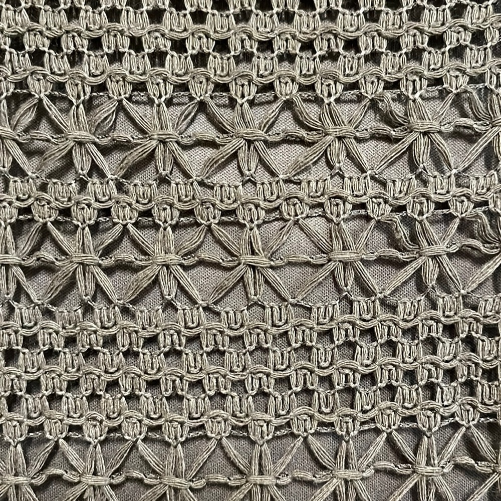 NWT!  Anne Klein Army Green Crochet Dress - Picture 6 of 14